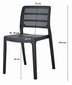 Divu krēslu komplekts, melns Pagi cena un informācija | Virtuves un ēdamistabas krēsli | 220.lv