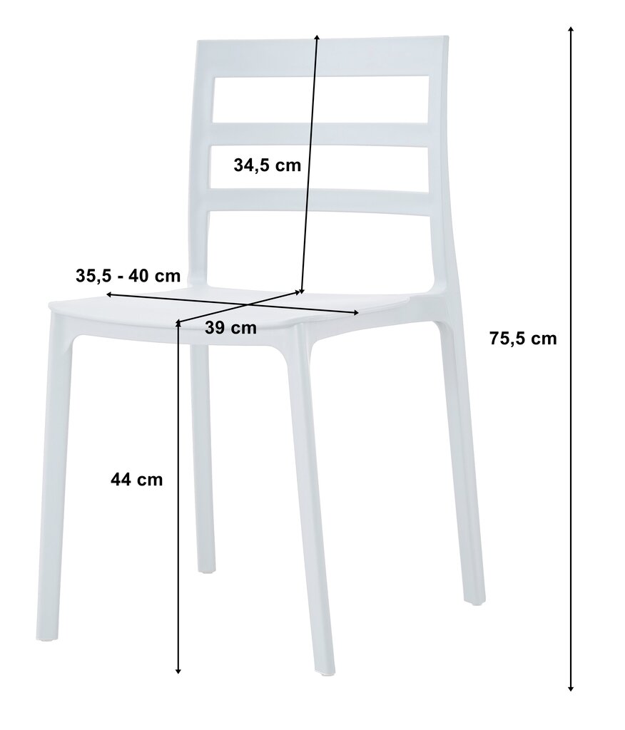 Divu krēslu komplekts, melns cena un informācija | Virtuves un ēdamistabas krēsli | 220.lv