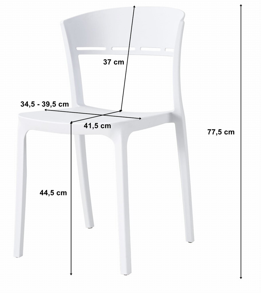 Divu krēslu komplekts coco cena un informācija | Virtuves un ēdamistabas krēsli | 220.lv