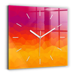 Sienas pulkstenis Krāsaina Abstrakcija, 30x30 cm cena un informācija | Pulksteņi | 220.lv