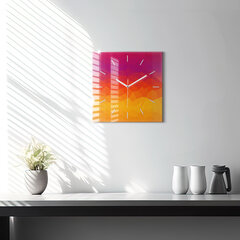 Sienas pulkstenis Krāsaina Abstrakcija, 30x30 cm cena un informācija | Pulksteņi | 220.lv