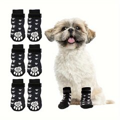 Smurf водонепроницаемые антискользящие носки для собак, размер M, 4 шт. цена и информация | Одежда для собак | 220.lv