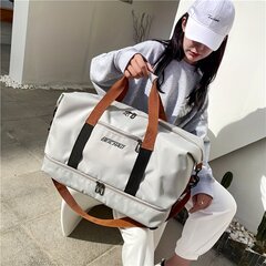 Smurf сумка большой вместительности для путешествий, белая, 1 шт. цена и информация | Мужские сумки | 220.lv