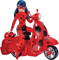 Motocikls ar lelli un aksesuāriem Miraculous Ladybug, sarkans cena un informācija | Rotaļlietas meitenēm | 220.lv