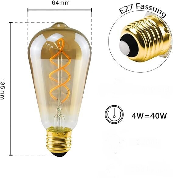 LED elektriskā spuldze E27, 6gab., 4W, 230V cena un informācija | Spuldzes | 220.lv