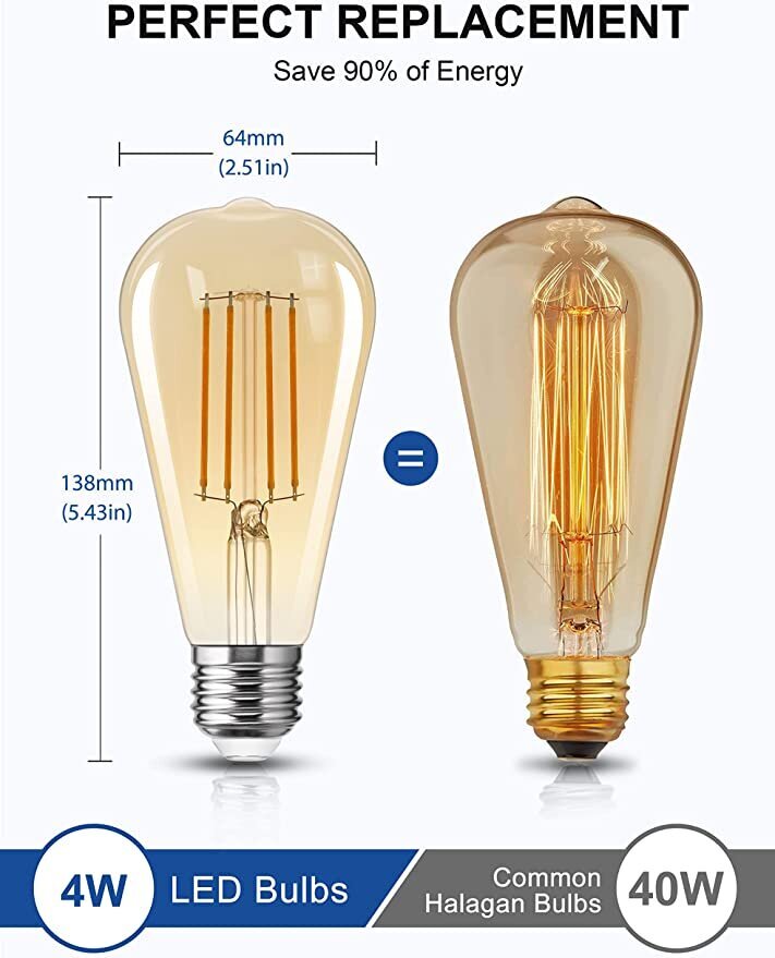 LED elektriskā spuldze E27, 4gab, 4W cena un informācija | Spuldzes | 220.lv