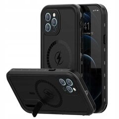 Sarkans Pipars MagSafe iPhone 12 Pro Max melns cena un informācija | Telefonu vāciņi, maciņi | 220.lv