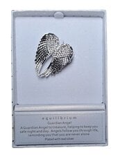 Equilibrium брошь 329630 ангел-хранитель, крылья ангела, с кристаллами, металл цена и информация | Броши | 220.lv