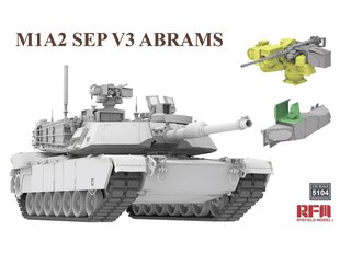 Сборная пластиковая модель. Rye Field Model - M1A2 SEP V3 Abrams, 1/35, 5104 цена и информация | Конструкторы и кубики | 220.lv