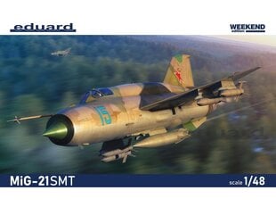 Сборная пластиковая модель. Eduard - MiG-21SMT Weekend Edition, 1/48, 84180 цена и информация | Конструкторы и кубики | 220.lv
