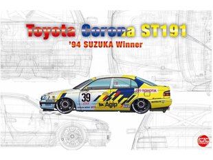 Сборная пластиковая модель. Beemax - Toyota Corona ST191 1994 International Suzuka 500km Winner, 1/24, 24020 цена и информация | Конструкторы и кубики | 220.lv