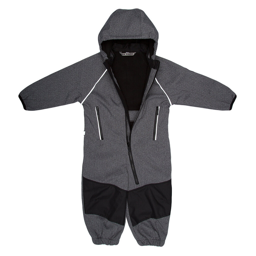 Huppa bērnu softshell kombinezons ADAL 1, pelēks-melns cena un informācija | Lietus apģērbs bērniem | 220.lv