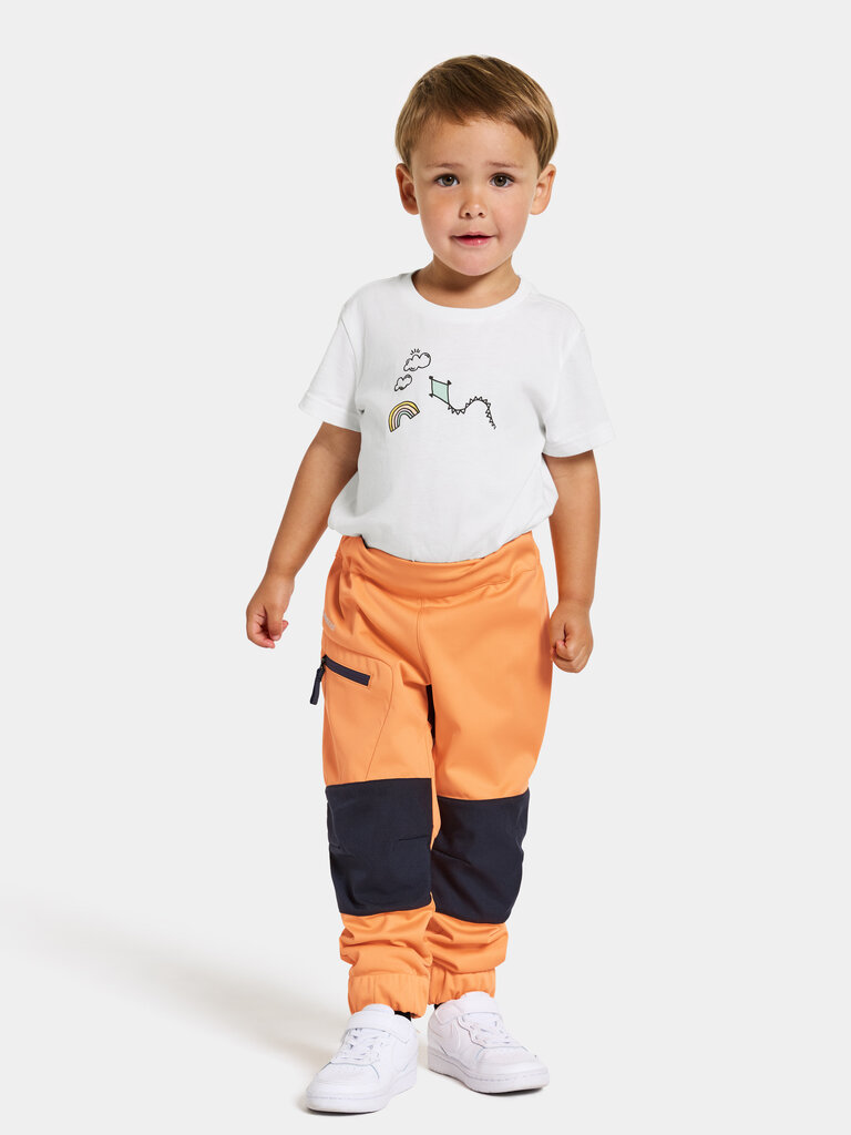 Didriksons bērnu pavasara-rudens softshell bikses LÖVET, oranžas krāsas cena un informācija | Bikses zēniem | 220.lv