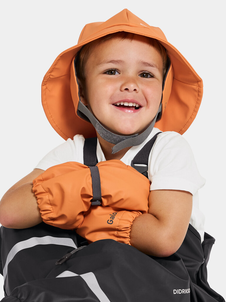 Didriksons bērnu lietus cepure SOUTHWEST KIDS, oranža цена и информация | Lietus apģērbs bērniem | 220.lv
