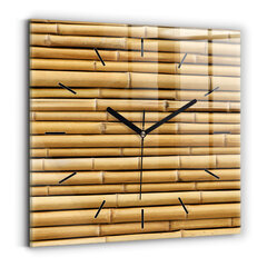 Sienas pulkstenis Bambusa Nūjas, 30x30 cm cena un informācija | Pulksteņi | 220.lv