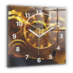 Sienas pulkstenis Laiks - Mehānisms, 30x30 cm cena un informācija | Pulksteņi | 220.lv