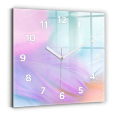 Sienas pulkstenis Krāsainas Spalvas, 30x30 cm cena un informācija | Pulksteņi | 220.lv