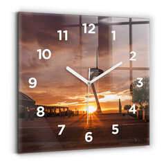 Sienas pulkstenis Barselonas Olimpiskais Parks, 30x30 cm cena un informācija | Pulksteņi | 220.lv
