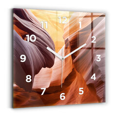 Sienas pulkstenis Antilopes Kanjons, 30x30 cm cena un informācija | Pulksteņi | 220.lv