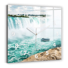 Sienas pulkstenis Laiva Un Niagara, 30x30 cm cena un informācija | Pulksteņi | 220.lv