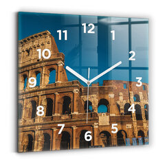 Sienas pulkstenis Kolizejs Itālijā, 30x30 cm cena un informācija | Pulksteņi | 220.lv