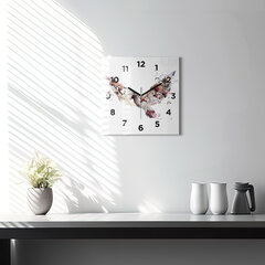 Sienas pulkstenis Abstrakts Skats, 30x30 cm cena un informācija | Pulksteņi | 220.lv