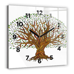 Sienas pulkstenis Koks Un Saknes, 30x30 cm cena un informācija | Pulksteņi | 220.lv