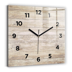 Sienas pulkstenis Koka Paneļi, 30x30 cm cena un informācija | Pulksteņi | 220.lv