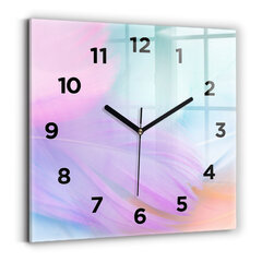 Sienas pulkstenis Krāsainas Spalvas, 30x30 cm cena un informācija | Pulksteņi | 220.lv
