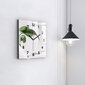 Sienas pulkstenis Abstraktas Lapas, 30x30 cm cena un informācija | Pulksteņi | 220.lv