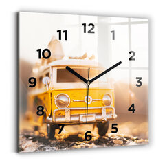 Sienas pulkstenis Automašīna Atvaļinājumā, 30x30 cm cena un informācija | Pulksteņi | 220.lv