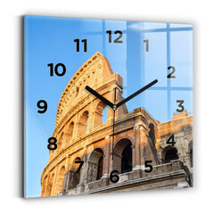 Sienas pulkstenis Kolizejs Romā, 30x30 cm cena un informācija | Pulksteņi | 220.lv