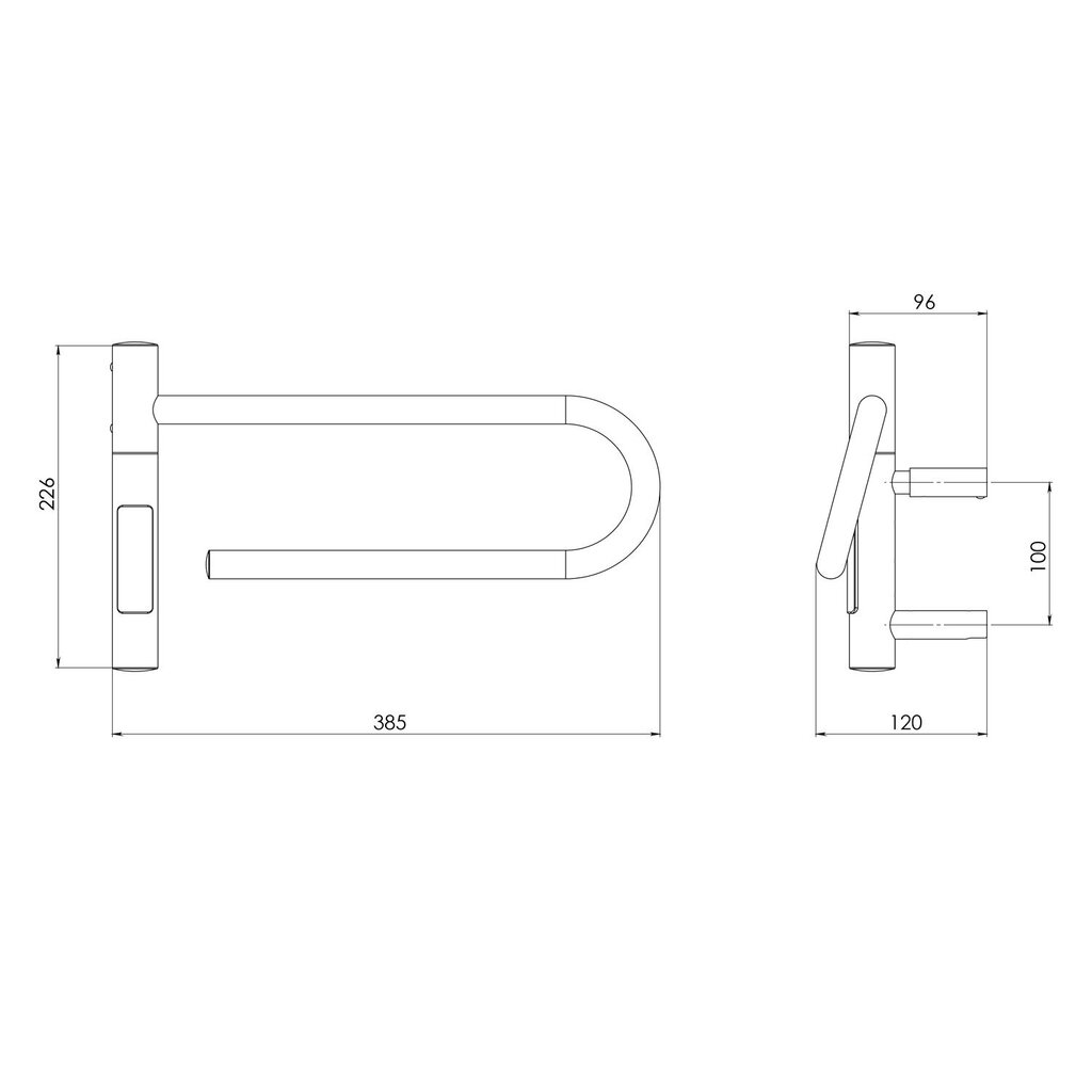 Elektriskais dvieļu žāvētājs TELVEL SMART GREY, 40х25 cm, 20 W цена и информация | Dvieļu žāvētāji | 220.lv