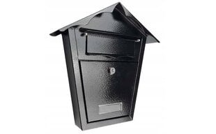 Почтовый ящик SD1 31x29,5x7,5 см, черный цена и информация | Почтовые ящики, номерные знаки для домов | 220.lv