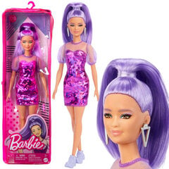 Кукла Barbie Fashionistas с фиолетовыми волосами цена и информация | Игрушки для девочек | 220.lv