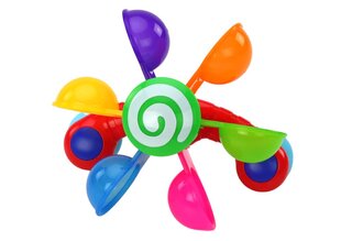 Vannas rotaļlieta ar krāsainām bļodiņām un divām karotēm cena un informācija | Rotaļlietas zīdaiņiem | 220.lv