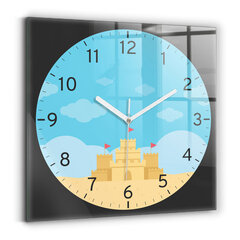 Sienas pulkstenis Smilšu Pils, 30x30 cm цена и информация | Часы | 220.lv