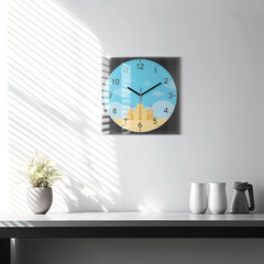 Sienas pulkstenis Smilšu Pils, 30x30 cm cena un informācija | Pulksteņi | 220.lv