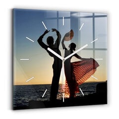 Sienas pulkstenis Spāņu Deja Jūrā, 30x30 cm cena un informācija | Pulksteņi | 220.lv