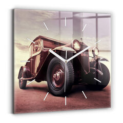 Sienas pulkstenis Vintage Stila Automašīna, 30x30 cm cena un informācija | Pulksteņi | 220.lv