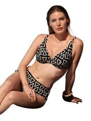 Bikini peldkostīms sievietēm Deidad Geometric Mingle, melns cena un informācija | Peldkostīmi | 220.lv