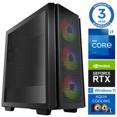 Intop Aqua i7-14700F 32GB DDR5 2TB SSD M.2 NVME+2TB RTX3050 6GB WIN11Pro cena un informācija | Stacionārie datori | 220.lv