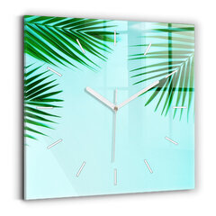 Sienas pulkstenis Zaļās Palmas, 30x30 cm cena un informācija | Pulksteņi | 220.lv