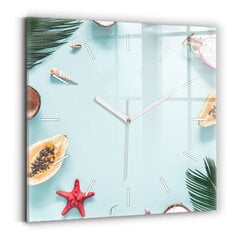 Sienas pulkstenis Vasaras Kompozīcija, 30x30 cm cena un informācija | Pulksteņi | 220.lv
