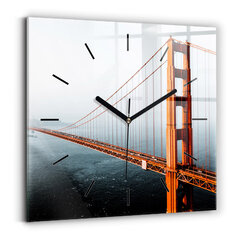 Sienas pulkstenis Zelta Vārtu Tilts, 30x30 cm cena un informācija | Pulksteņi | 220.lv