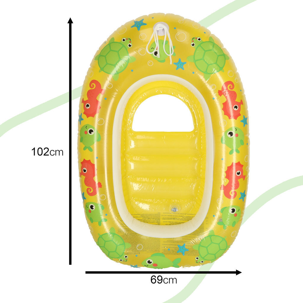 Piepūšamā bērnu laiva Bestway, dzeltena cena un informācija | Piepūšamās rotaļlietas un pludmales preces | 220.lv