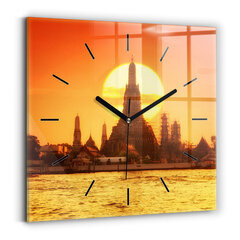 Sienas pulkstenis Wat Arun Bangkok Taizeme, 30x30 cm цена и информация | Часы | 220.lv