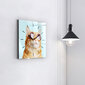 Sienas pulkstenis Smieklīgs Kaķis Ar Brillēm, 30x30 cm цена и информация | Pulksteņi | 220.lv