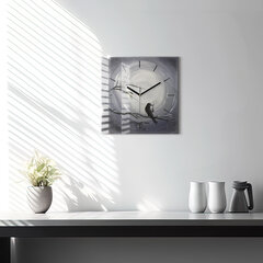 Sienas pulkstenis Vārna Mēness Gaismā, 30x30 cm cena un informācija | Pulksteņi | 220.lv
