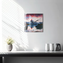 Sienas pulkstenis Stellisee Matterhorn Ezers, 30x30 cm цена и информация | Часы | 220.lv